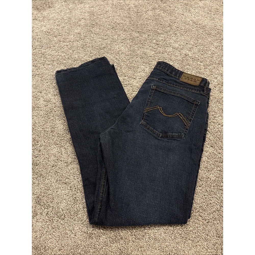 Urban Star Mens Jeans Estilo 36x34 Blue Denim Pants Stretch Boot Cut Dark Wash